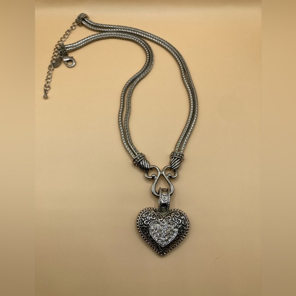 Lia Sophia Love Dust Crystal Heart Necklace - Picture 4 of 5